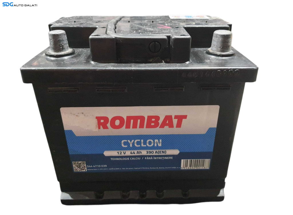 Baterie Acumulator Auto 44AH 390A Rombat Cyclon 5444710039 Volkswagen Audi Seat Skoda Ford Opel Toyota BMW Mercedes Renault Peugeot Dacia [D0323]