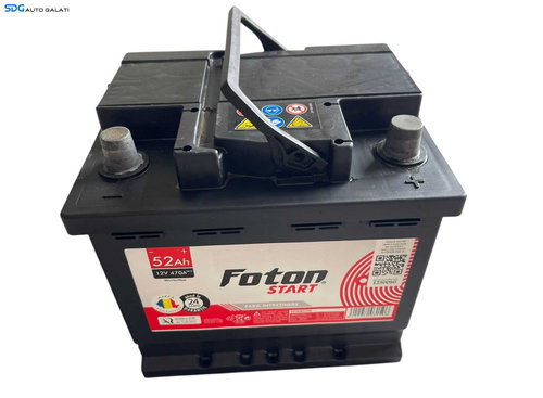 Baterie Acumulator Auto 52AH 470A FOTON Start Volkswagen Audi Seat Skoda Ford Opel Toyota BMW Merced...