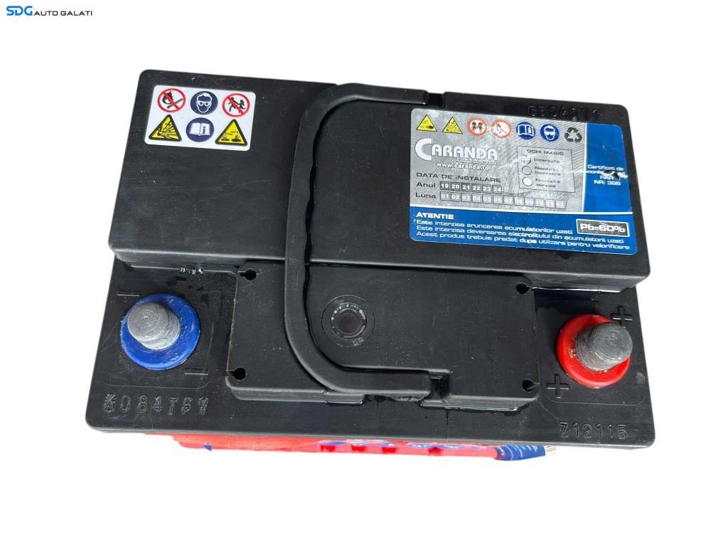 Baterie Acumulator Auto 62AH 600A Caranda Suprema Volkswagen Audi Seat Skoda Ford Opel Toyota BMW Mercedes Renault Peugeot Dacia [B4494]