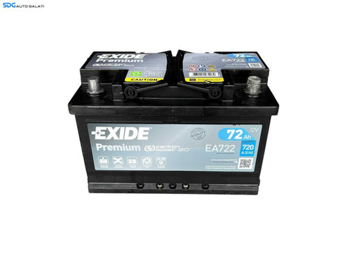 Baterie Acumulator Auto 72AH 720A Exide Premium Carbon Boost EA722 Volkswagen Audi Seat Skoda Ford O...