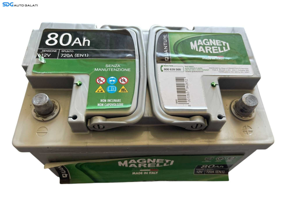Baterie Acumulator Auto 80AH 720A Magneti Marelli Volkswagen Audi Seat Skoda Ford Opel Toyota BMW Mercedes Renault Peugeot Dacia B4556]