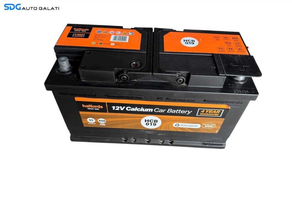 Baterie Acumulator Auto 95Ah 850A Halfords 952499 Volkswagen Audi Seat Skoda Ford Opel Toyota BMW Mercedes Renault Peugeot Dacia 1999 - 2020 [B4575]