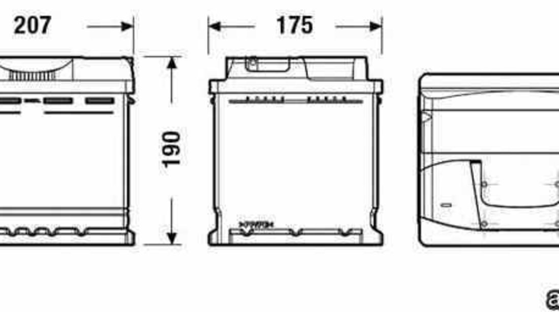 baterie acumulator RENAULT RAPID caroserie F40 G40 Producator EXIDE EB500