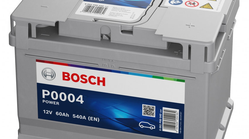 Baterie Bosch Power P0004 60Ah 540A 12V 0 092 P00 040