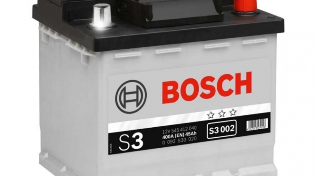 Baterie Bosch S3 45Ah 400A 12V 0 092 S30 020