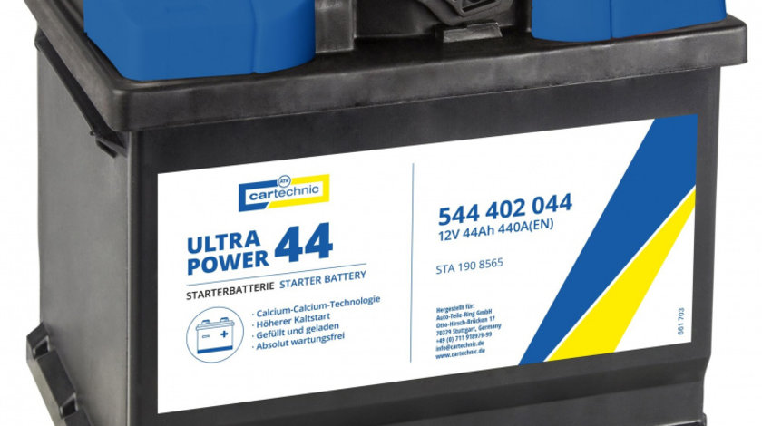 Baterie Cartechnic Ultra Power 40Ah 440A 12V CART544402044