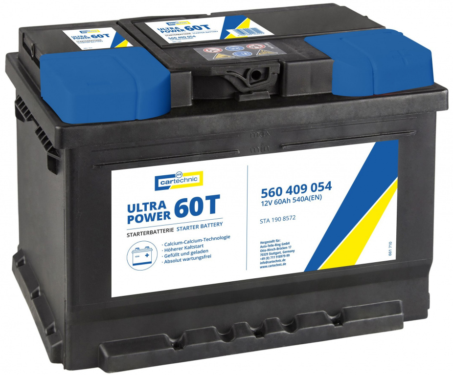Baterie Cartechnic Ultra Power 60Ah 540A 12V CART560409054