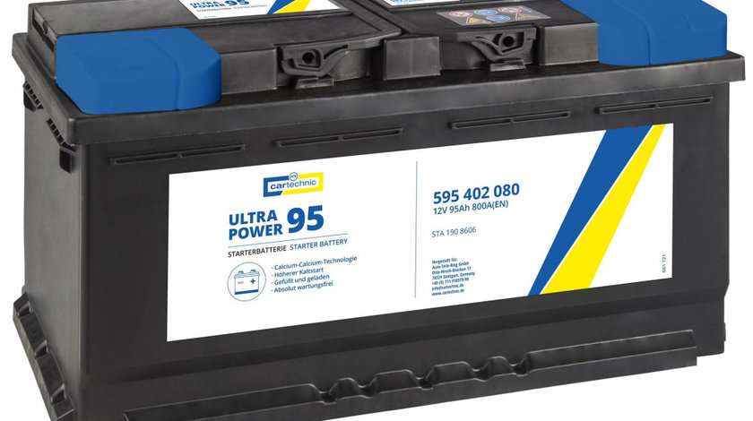 Baterie Cartechnic Ultra Power 95Ah 800A 12V CART595402080