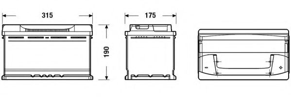 Baterie de pornire AUDI A3 (8L1) (1996 - 2003) EXIDE _EB800 piesa NOUA