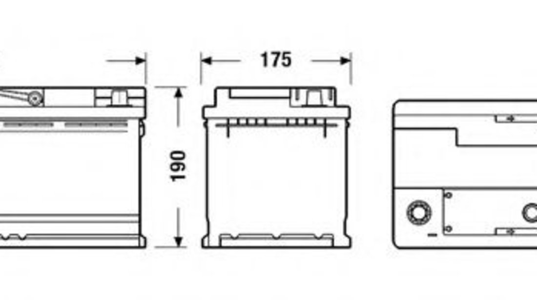 Baterie de pornire AUDI A4 (8EC, B7) (2004 - 2008) EXIDE _EB1100 piesa NOUA