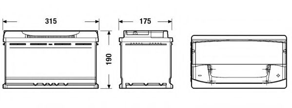 Baterie de pornire AUDI A5 (8T3) (2007 - 2016) EXIDE EA900 piesa NOUA