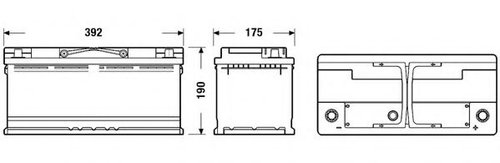 Baterie de pornire AUDI A5 Cabriolet (8F7) (2009 - 2016) EXIDE EB1100 piesa NOUA