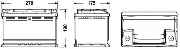 Baterie de pornire AUDI A6 Avant (4A, C4) (1994 - 1997) EXIDE EC700 piesa NOUA