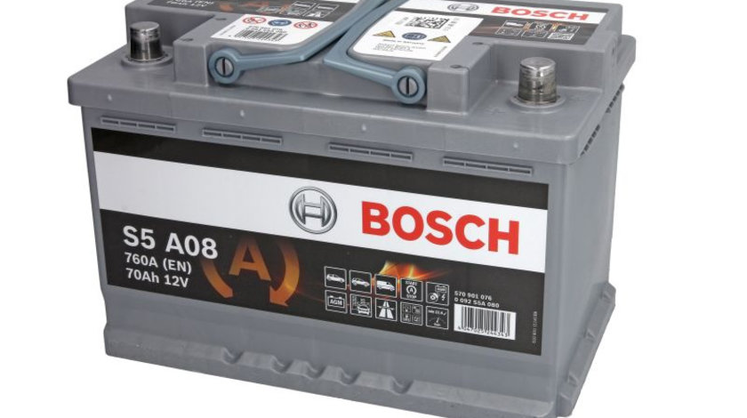 Baterie de pornire AUDI A8 (4D2, 4D8) (1994 - 2002) BOSCH 0 092 S5A 080 piesa NOUA