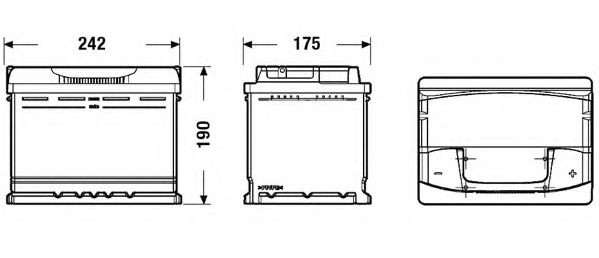 Baterie de pornire AUDI TT (8N3) (1998 - 2006) EXIDE EA640 piesa NOUA