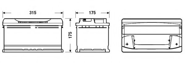 Baterie de pornire BMW Seria 3 Compact (E36) (1994 - 2000) EXIDE EB802 piesa NOUA
