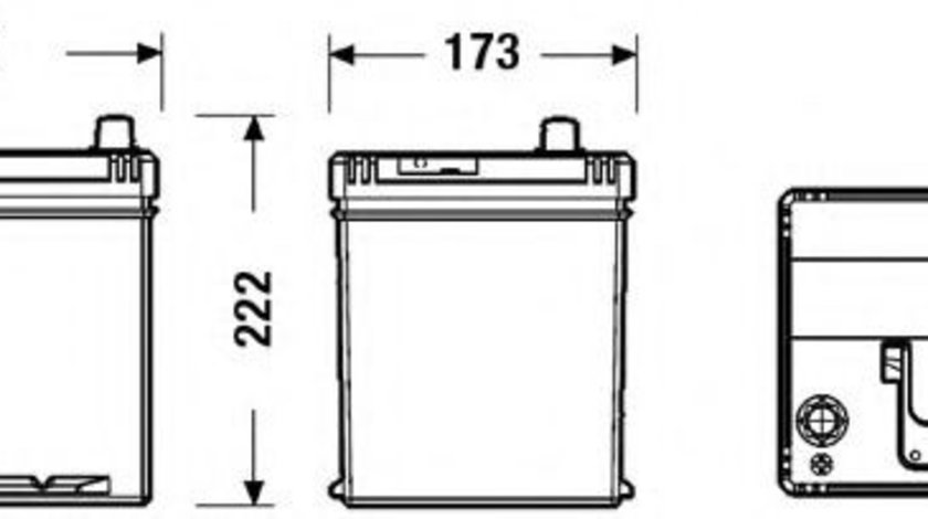 Baterie de pornire CHEVROLET AVEO Hatchback (T200) (2003 - 2008) EXIDE EB605 piesa NOUA