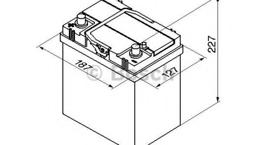 Baterie de pornire DAEWOO MATIZ (KLYA) (1998 - 2016) BOSCH 0 092 S40 190 piesa NOUA