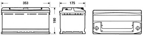 Baterie de pornire FIAT DUCATO bus (230) (1994 - 2002) EXIDE EC900 piesa NOUA