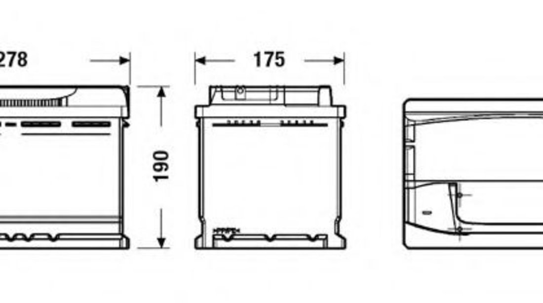 Baterie de pornire FIAT DUCATO caroserie (230L) (1994 - 2002) EXIDE EA770 piesa NOUA