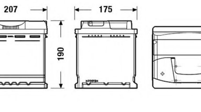 Baterie de pornire FIAT FIORINO (127) (1977 - 1987) EXIDE EB501 piesa NOUA