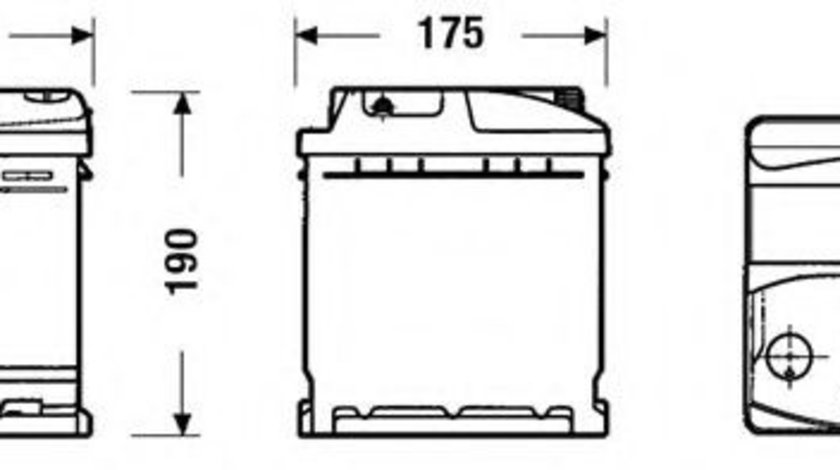 Baterie de pornire FIAT FIORINO (147) (1980 - 1993) EXIDE EC440 piesa NOUA
