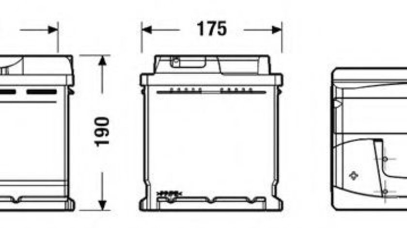 Baterie de pornire FIAT FIORINO (147) (1980 - 1993) EXIDE EB621 piesa NOUA