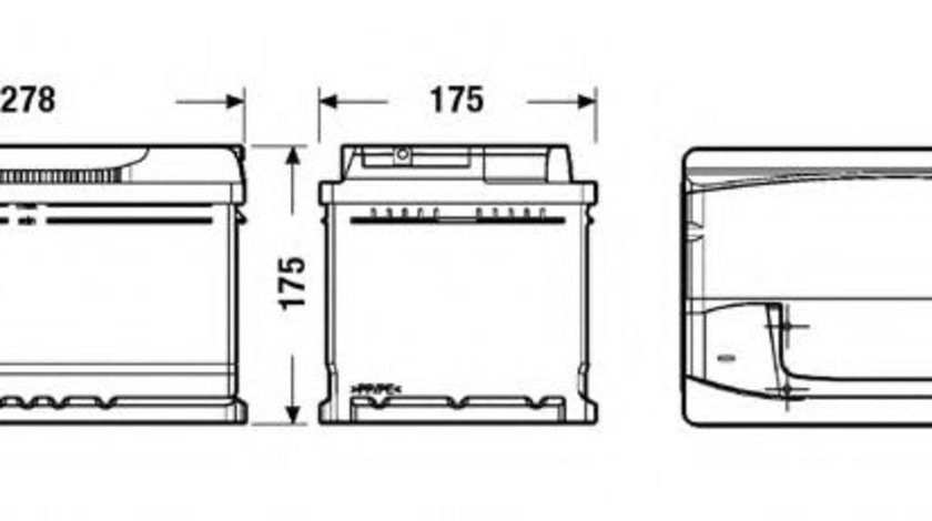 Baterie de pornire FIAT FIORINO (147) (1980 - 1993) EXIDE _EA722 piesa NOUA