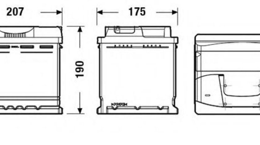 Baterie de pornire FIAT FIORINO Pick up (147) (1977 - 1988) EXIDE EB500 piesa NOUA