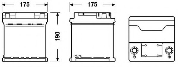Baterie de pornire FIAT PANDA (141A) (1980 - 2004) EXIDE EB440 piesa NOUA