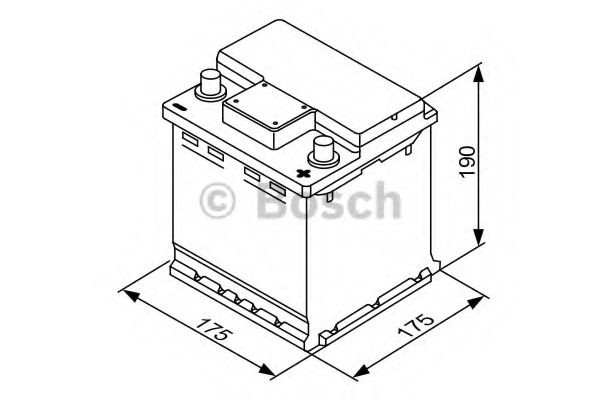 Baterie de pornire FIAT PUNTO Van (199) (2008 - 2016) BOSCH 0 092 S40 001 piesa NOUA