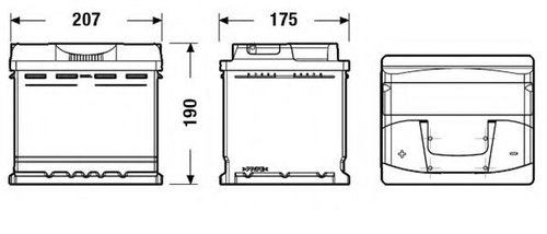 Baterie de pornire FIAT STRADA Cabriolet (138_) (1979 - 1989) EXIDE EB501 piesa NOUA