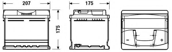 Baterie de pornire FORD FIESTA IV (JA, JB) (1995 - 2002) EXIDE _EB442 piesa NOUA