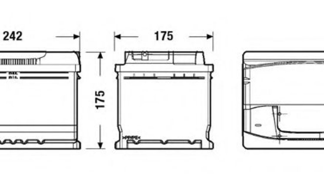 Baterie de pornire FORD MONDEO III Combi (BWY) (2000 - 2007) EXIDE EA612 piesa NOUA