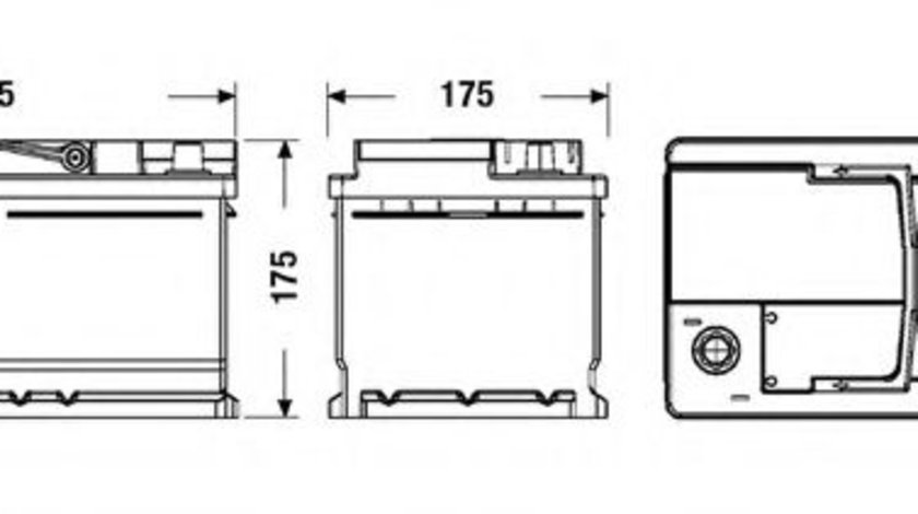 Baterie de pornire FORD TRANSIT COURIER caroserie (2014 - 2016) EXIDE EL752 piesa NOUA