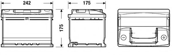 Baterie de pornire FORD TRANSIT platou / sasiu (E) (1994 - 2000) EXIDE EC542 piesa NOUA