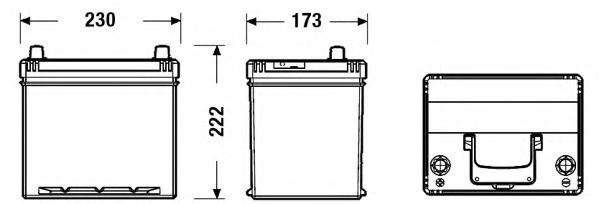 Baterie de pornire HONDA CR-V IV (RE) (2012 - 2016) EXIDE EB605 piesa NOUA