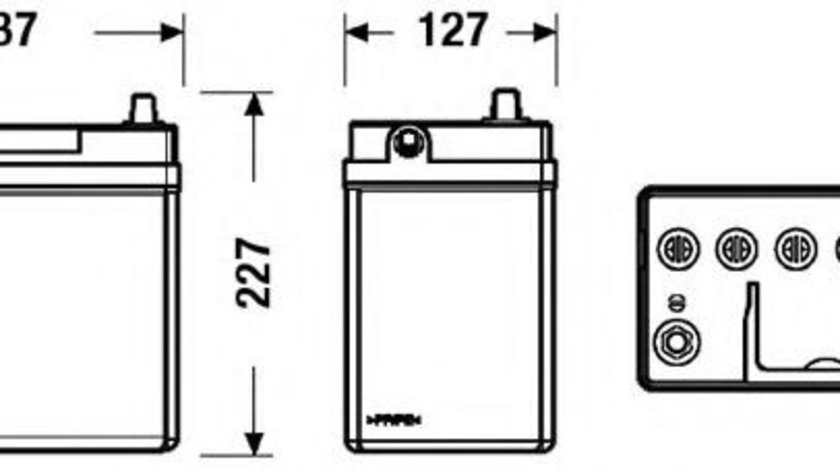 Baterie de pornire HONDA JAZZ III (GE) (2007 - 2013) EXIDE EB456 piesa NOUA