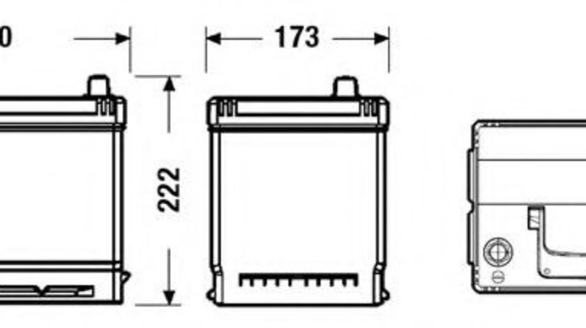 Baterie de pornire HYUNDAI ACCENT III (MC) (2005 - 2010) EXIDE _EB704 piesa NOUA