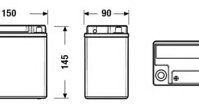 Baterie de pornire JAGUAR F-PACE (DC, X761) (2015 - 2016) EXIDE EK151 piesa NOUA