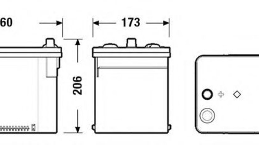 Baterie de pornire JEEP RENEGADE (BU) (2014 - 2016) EXIDE EK508 piesa NOUA