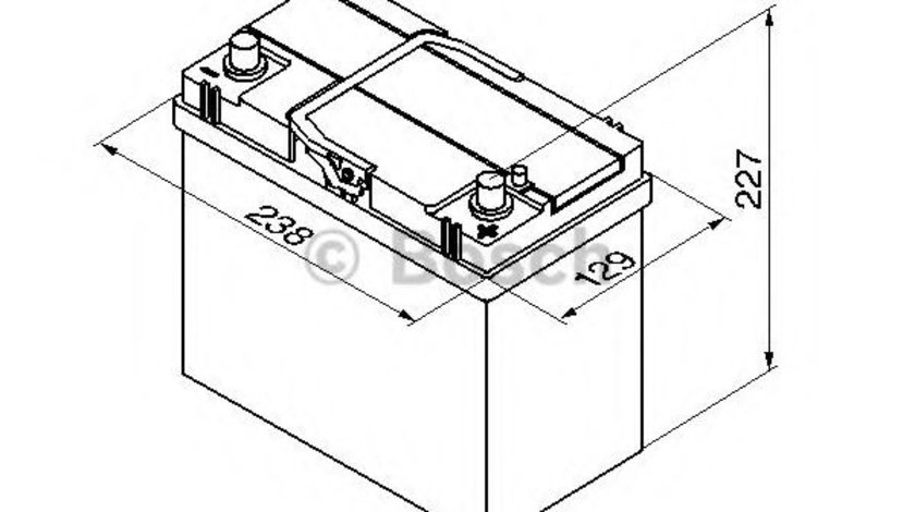 Baterie de pornire KIA OPTIMA (2010 - 2015) BOSCH 0 092 S40 210 piesa NOUA