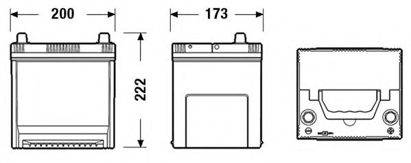 Baterie de pornire MAZDA 3 (BK) (2003 - 2009) EXIDE EB504 piesa NOUA
