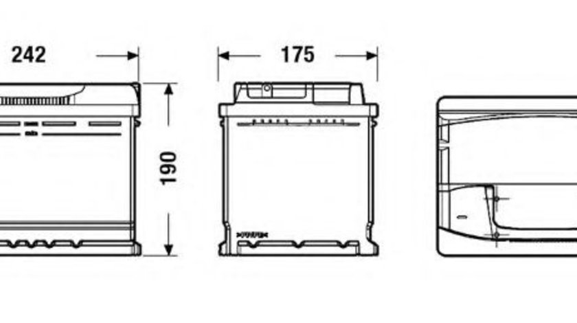 Baterie de pornire MERCEDES E-CLASS Combi (S124) (1993 - 1996) EXIDE EA640 piesa NOUA