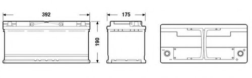 Baterie de pornire MERCEDES S-CLASS (W222, V222, X222) (2013 - 2016) EXIDE EK1050 piesa NOUA