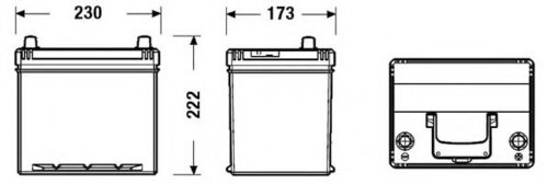 Baterie de pornire MITSUBISHI LANCER Limuzina (CS, CT0) (2000 - 2016) EXIDE _EB604 piesa NOUA