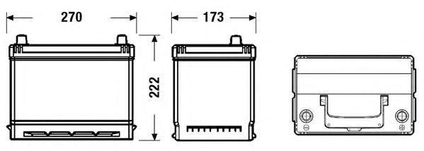 Baterie de pornire NISSAN X-TRAIL (T30) (2001 - 2013) EXIDE EB704 piesa NOUA