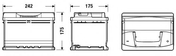 Baterie de pornire OPEL AGILA (A) (H00) (2000 - 2007) EXIDE EB602 piesa NOUA