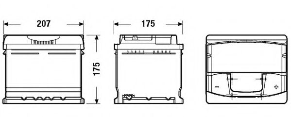 Baterie de pornire OPEL AGILA (A) (H00) (2000 - 2007) EXIDE _EA472 piesa NOUA