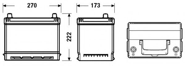 Baterie de pornire OPEL ANTARA (2006 - 2016) EXIDE EB705 piesa NOUA